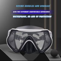 High-definition Professional Scuba Diving goggles with breathing tube waterproof anti-fog tempered glass original snorkeling