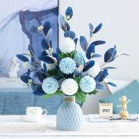 hotx【DT】 Artificial Flowers Fake Hydrangea Crafts for Bridal Wedding Festiva Decoration