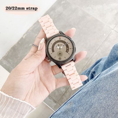 สายเรซินสำหรับนาฬิกา Samsung Galaxy 6/5/4/3/คลาสสิค/เกียร์ S3/Active 2 22/20มม. สายนาฬิกาสำหรับ Amazfit Gtr/gts สาย4-3-pro-2e สำหรับนาฬิกา Huawei GT 3 2