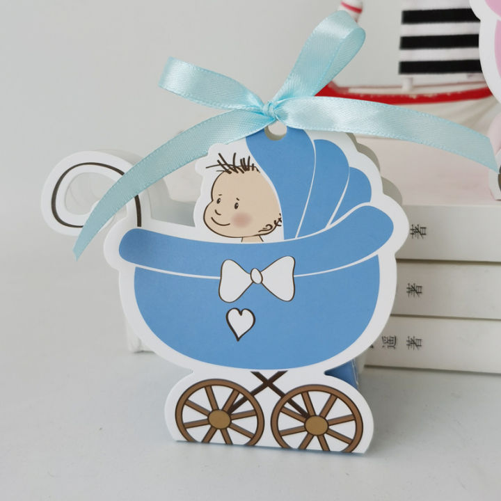 50pcs-pink-girl-blue-boy-paper-baby-carriage-candy-box-kids-favor-and-gift-box-baby-shower-birthday-party-decoration-supplies