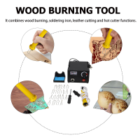 เครื่องมือไฟฟ้า Pyrography Set Iron Soldering Burning Toolkit Wood Pen Abs Engineering Plastics