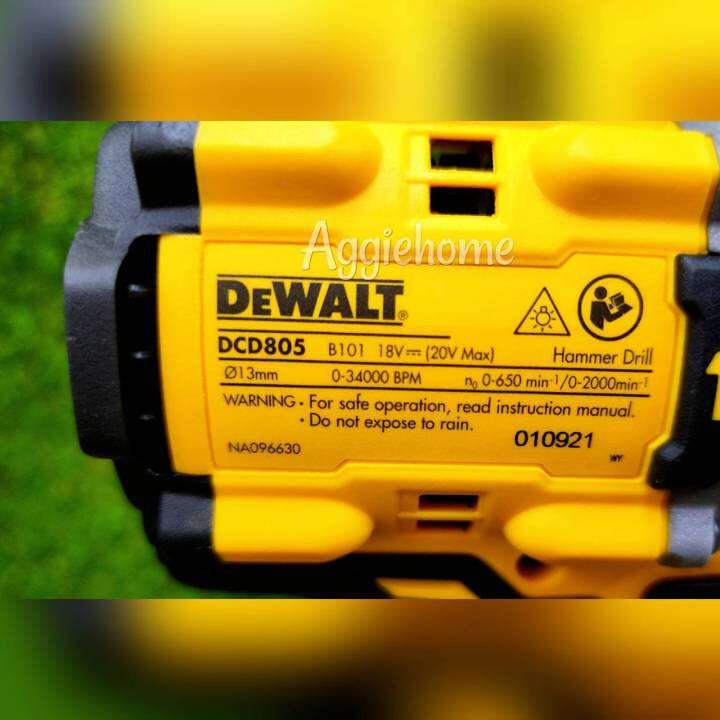 dewalt-ชุดสว่านไร้สายและไขควงกระแทก-รุ่น-dck2050p1e1t-b1-combo-pack-dc850-dcd805-พร้อมแบตและแท่นชาร์จ-ไร้แปรงถ่าน-สว่าน-ไขควง-จัดส่ง-kerry