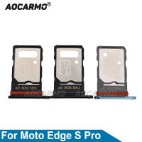 Aocarmo สำหรับ Motorola Moto Edge S Pro XT2153-1 ถาดใส่ซิมการ์ดแบบ Dual MicroSD ผู้ถือลิ้นชักเปลี่ยนชิ้นส่วน-Pueife