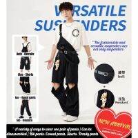 CODadoqkxDGE men womens trendy loose overalls suspenders design