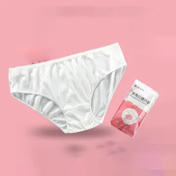 Get PURCOTTON Ladies Cotton Disposable Underwear Sterilized L 2 pcs  Delivered