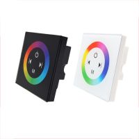 ✷ New Touch Panel Wall Mount Led Strip Dimmer 12V 24V Dimming Controller 4A Output 5050 3528 Single Color Touchable Glass Panel