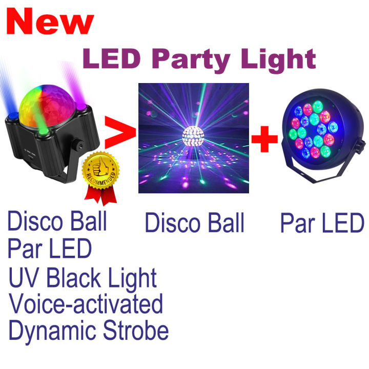led-disco-ball-สำหรับงานปาร์ตี้ไนท์คลับไฟคาราโอเกะ-strobe-par-effect-black-uv-party-light-stage-show-อุปกรณ์เปิดใช้งานเสียง