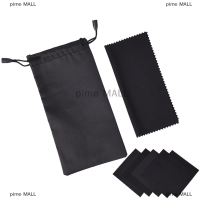 pime MALL 1ชุด SOFT glasses POUCH ผ้าทำความสะอาดแว่นตากันแดดแว่นตาถุงผ้า