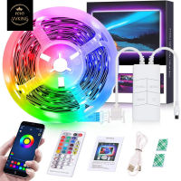 VVking 5V FPC ชุด5050 RGB Backlight พร้อม Usb ควบคุมแอพพ์บลูทูธแถบไฟ