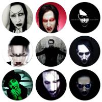 Marilyn Manson Icons Pins Badge Decoration Brooches Metal Badges For Clothes Backpack Decoration 58mm Fashion Brooches Pins