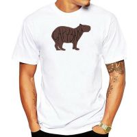 เสื้อยืดผ้าฝ้ายพิมพ์ลาย เสื้อยืดแขนสั้นลําลอง คอกลม พิมพ์ลาย Capybara แฟชั่นฤดูร้อน สําหรับผู้ชาย  AJI4