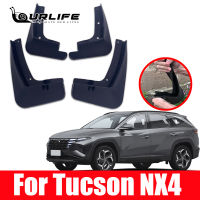 4Pcs รถ Mudflaps Mudguard Fender Mud Flap Guards Splash Mudguards รถอุปกรณ์เสริม Auto Styline สำหรับ Hyundai Tucson 2021 2022 NX4