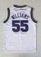 ใหม่เย็บบาสเกตบอล Chris Webber 4 Jason Williams Jerseys 55 De Aaron Fox 5 Marvin Bagley III 35 Edition ได้รับเมืองสีดำสีม่วงสีขาว