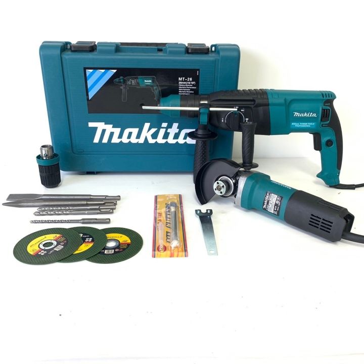 ส่งฟรี-ไม่ต้องใส่โค้ด-แพ็คคู่สุดคุ้ม-สว่านโรตารี่-makita-หินเจียร์-makita-มาเป็นคู่-ในราคาที่คุณจับต้องได้