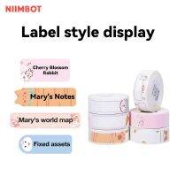 Niimbot กันน้ำรอยสักชั่วคราวม้วนสติ๊กเกอร์บาร์โค้ด D110/D11/D101H1มีสีสันมากขึ้นเหมาะสำหรับเครื่องพิมพ์ฉลาก D-Serial