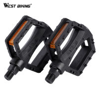 WEST BIKING Ultralight เด็กจักรยานเหยียบ 12 มม.14 มม.Anti-SLIP พลาสติกเหยียบคำเตือนความปลอดภัย Reflector เด็กขี่จักรยานเหยียบ-nxfnxfnxghnxgb