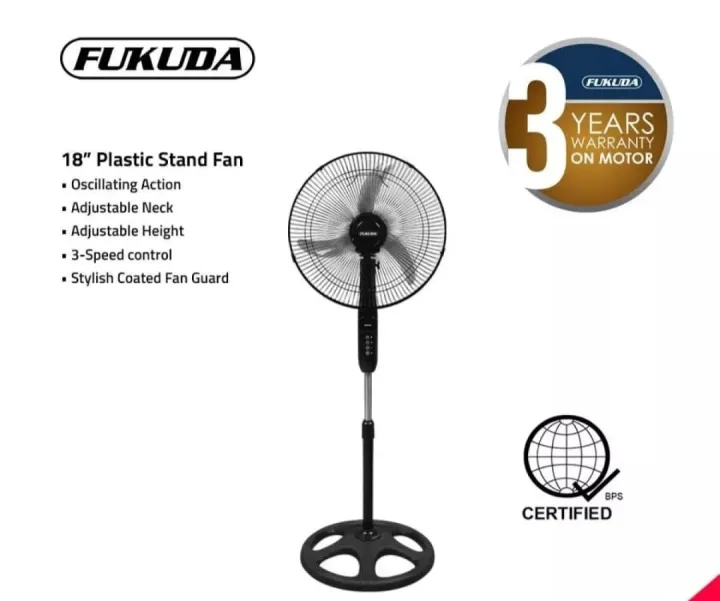Stand Fan 18 Inches Industrial Fan Electric Fan Plastic Blade SF18ASB
