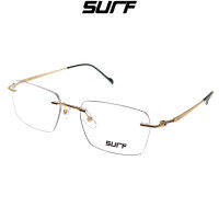 กรอบแว่นตา SURF รุ่น OLD5031-C5 ไร้กรอบสีทอง โลหะ น้ำหนักเบา ใส่สบาย บริการตัดเลนส์สายตาราคาถูก