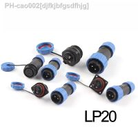 LP/SP20 IP68 2-7 Pin Waterproof Connector Aviation plug socket Male Female Cable Connectors Set Solderless Quick WIRE Connec