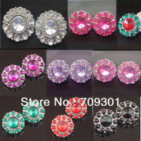 21mm Crystal Button with Shank,Plastic Rhinestone Wholesale rhinestone buttons