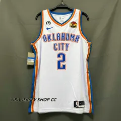 Nike Men's Oklahoma City Thunder Shai Gilgeous-Alexander #2 Dri-FIT Swingman Jersey - Blue - M (Medium)