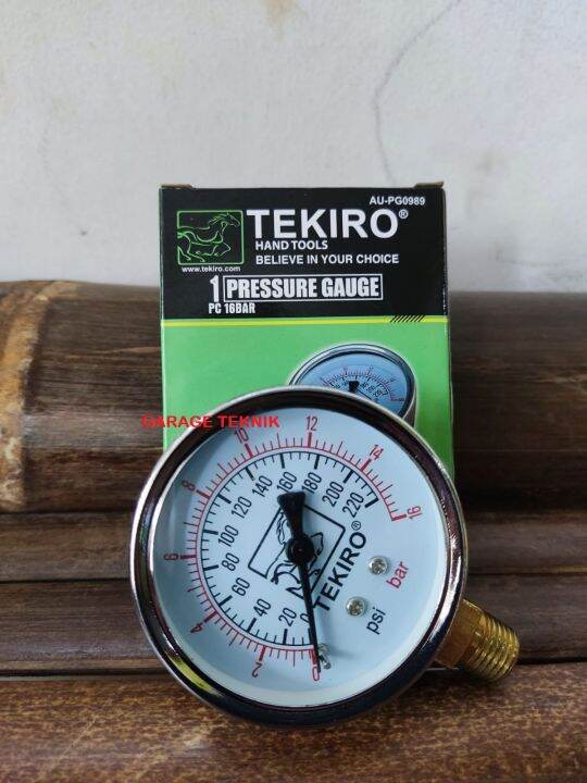Tekiro Manometer 10 Bar Tekiro Original Pressure Gauge/Alat Pengukur