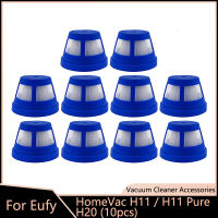 10ชิ้นเปลี่ยนชุดกรอง Hepa สำหรับ Eufy HomeVac H11H11บริสุทธิ์H20ไร้สายเครื่องดูดฝุ่นมือถือชิ้นส่วน