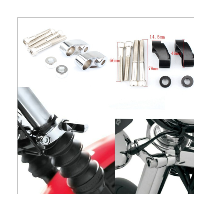 motorcycle-turn-signal-light-relocation-kit-front-indicator-mount-bracket-for-harley-dyna-fxr-sportster-silver