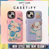 Art Cartoon Cat Dog CASETiFY Phone Case Compatible for iPhone14/13/12/11/Pro/Max IX/XS/MAX/XR Case Shockproof Protective Airbag Back Silicone Soft Cover