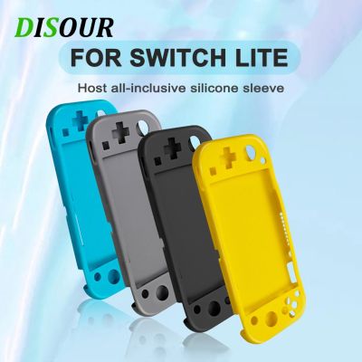 【lz】✐✔  DESOUR-Soft Silicone Capa Protetora para Nintendo Switch Lite Controlador Anti-Slip Estojos All-Inclusive Acessórios