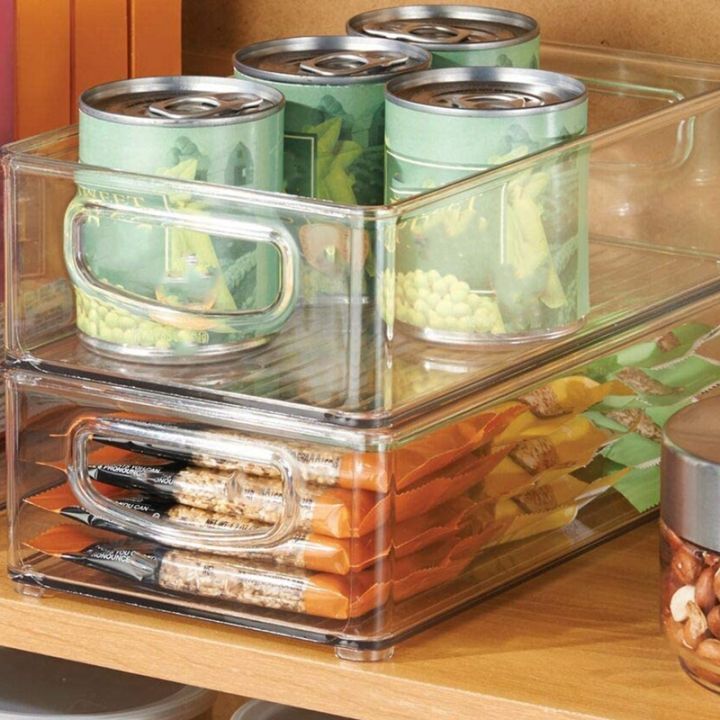 plastic-kitchen-pantry-cabinet-refrigerator-food-storage-organizer-bin-basket-with-handles-organizer-for-fruit
