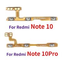 สำหรับ Xiaomi Redmi Note 9ใหม่สำหรับ Redmi Note 10 /Note 10 Pro 5G ปุ่มเพาเวอร์เปิดปิดวอลลุ่มสายเคเบิลงอได้ชิ้นส่วนซ่อม