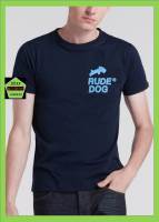 Rudedog เสื้อคอกลม ชาย หญิง รุ่น 2line  สีกรม