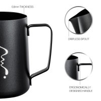 Non-stick Coating Stainless Steel Milk Frothing Pitcher Espresso Coffee Barista Craft Latte Cappuccino Cream Froth Jug Maker