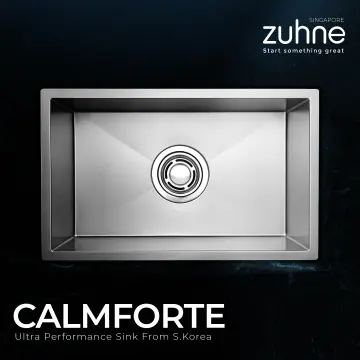 CalmForte Scratch Resistant Stainless Steel Single Bowl Kitchen