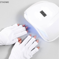 ZTHOME 1คู่ถุงมือป้องกันรังสียูวีถุงมือถุงมือเล็บเล็บเล็บเครื่องมือ LED UV