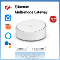 Moes Smart Multi-โหมด Gateway ZigBee 3.0 WiFi บลูทูธจุดชาร์จไฟรวม Worak ด้วย Tuya แอพนำสมัยเสียงสวิตช์ควบคุมผ่านwifi Alexa Google Home