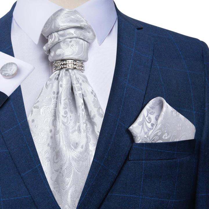 men-luxury-silver-paisley-silk-ascot-tie-set-wedding-party-cravat-white-ties-handkerchief-cufflinks-necktie-ring-sets-dibangu