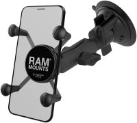 RAM Mounts X-Grip Phone Mount with Twist-Lock Suction Cup Base RAP-B-166-UN7U with Medium Arm for Vehicle Windshields