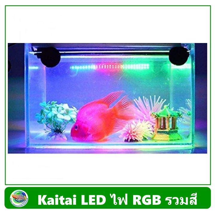 kaitai-หลอดไฟใต้น้ำ-t4-400-rgb-สำหรับตู้ขนาด-40-50-ซม-16-20-นิ้ว-led-submerged-lamp