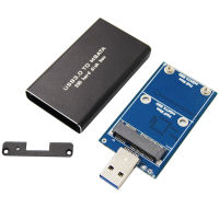 MSATA เป็น USB 5Gbps USB 3.0เป็น MSATA SSD Enclosure Mini PCI-E MSATA เป็น USB 3.0อะแดปเตอร์แปลง M2 SSD ฮาร์ดดิสก์ภายนอกกล่อง