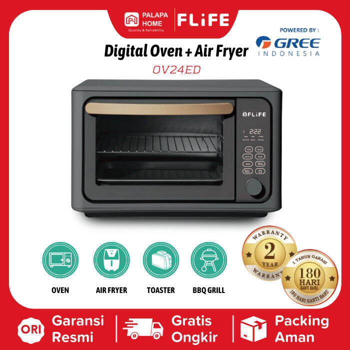 Oven Listrik Air Fryer Toaster DIgital FLIFE 25L OV-24ED / OV24ED ...