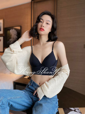 HengShanYuan ขนาดเล็กใหม่ของผู้หญิงรวบรวมหน้าอกชุดชั้นในเซ็กซี่หลังสวยๆพร้อมหน้าอกและชุดชั้นในแหวนเหล็ก