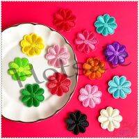 【hot sale】 ♚▣ B15 ❣️ Iron-on Patch：INS Colorful Flowers(14 Colors)❣️1Pc Diy Sew on Iron on Badges Patches Hat Bag Shoe Decor