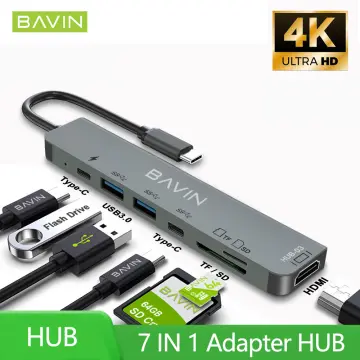 USB C HUB with 4K HDMI 100W PD USB C Port USB 3.0 RJ45 Ethernet SD/TF Card  Reader Docking Station 4/5/6/8 Ports USB C Adapter