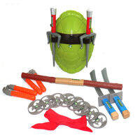 Ninja Tortoise COS Dressed Weapon Suit Turtle Shell Eye Cosplay Set Child Ninja Turtle Model Toy