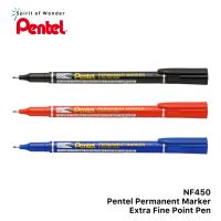 Pentel ปากกาเคมี ปากกาเขียนซีดี เพนเทล NF450 - หมึกสีดำ, แดง, น้ำเงิน