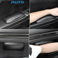 FORAUTO 18X8cm Car Interior Knee Pad PU Leather Elastic Cushion Memory Foam Thigh Support Interior Accessories