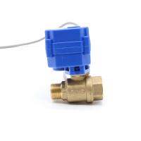 2 way electric ball valve Brass DN15 M x F G1/2 MINI Motor valve DC9-24V CR01 / 02