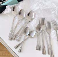 Kitchen pro cutlery set ชุดช้อนส้อมสแตนเลส ***1 ชุดมี ช้อน 4 ชิ้น,ส้อม 4 ชิ้น,ช้อนกาแฟ 4 ชิ้น***